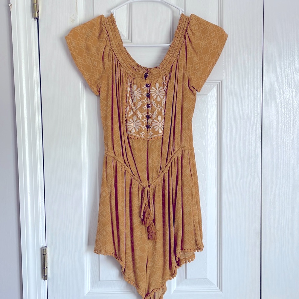Off The Shoulder Boho Romper